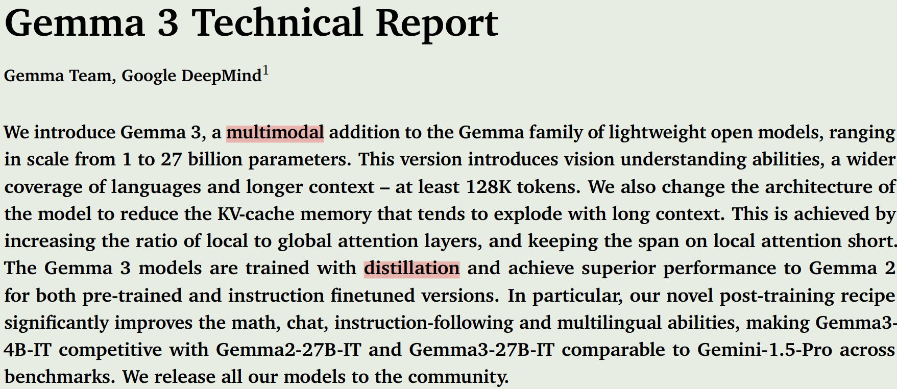 Notes on Gemma3